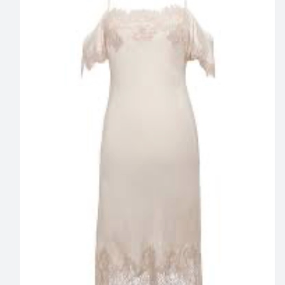 NWT Gold Hawk Gigi Lace Silk Mini Summer Dress Pale Mauve Size XS RRP $295 - Picture 2 of 13